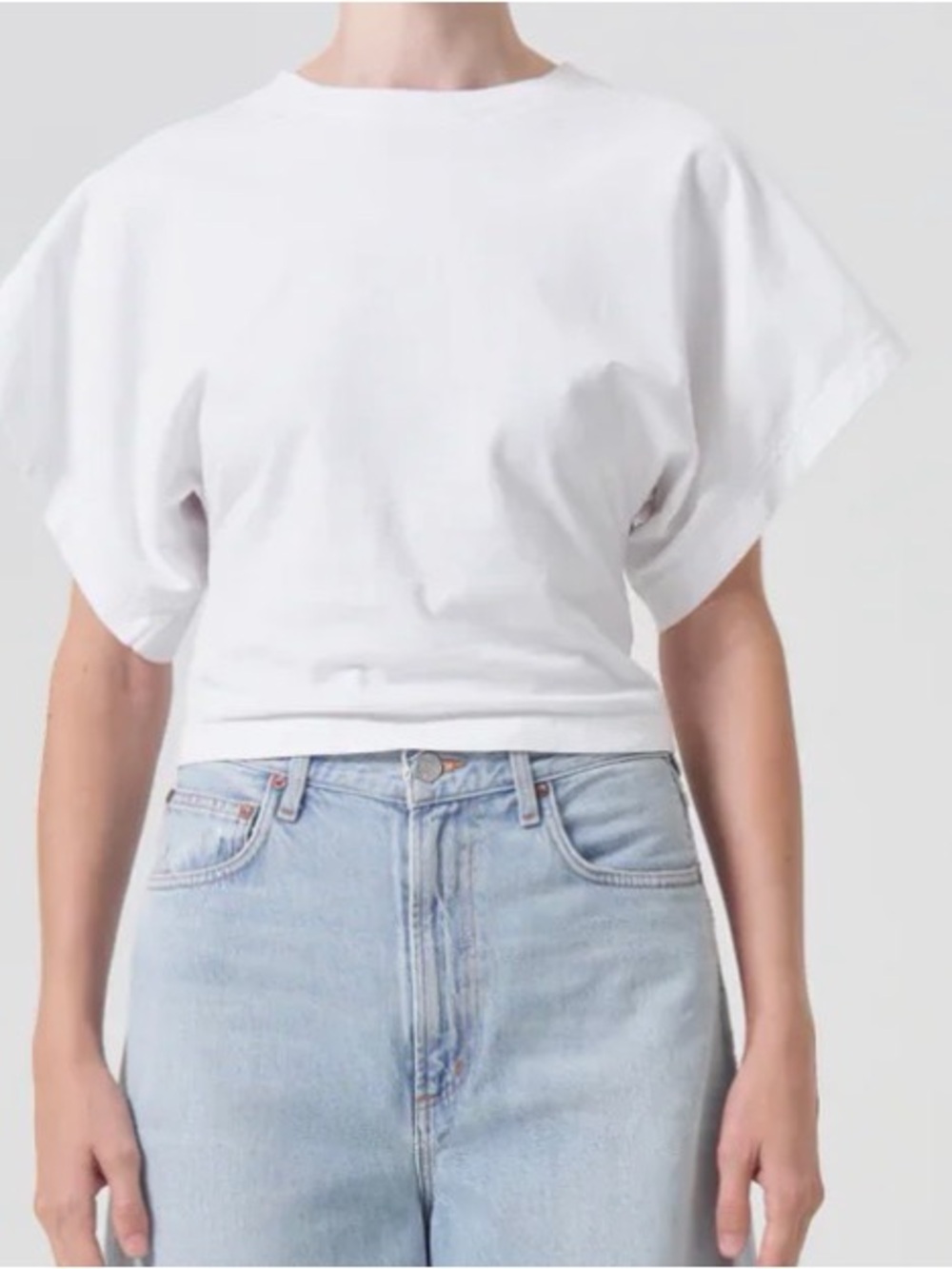 AGOLDE - Britt Tee in White